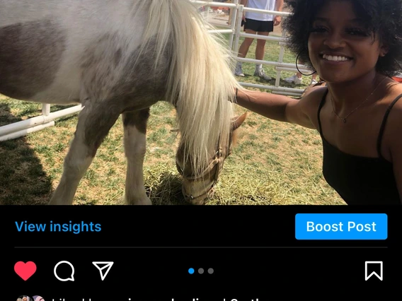 Student with miniature horse