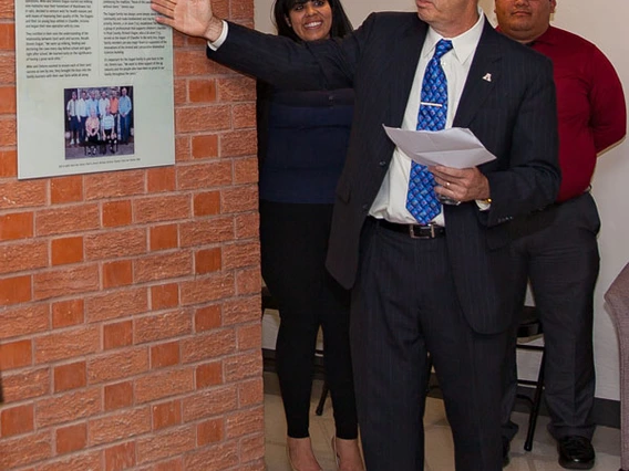 CALES Dean Shane Burgess Reading Sign