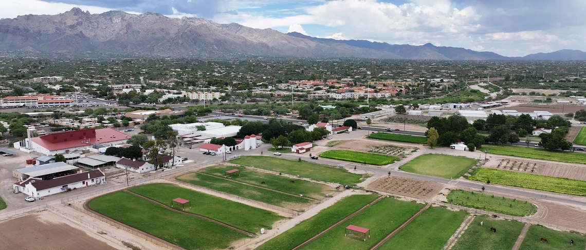 Campus Agricultural Center aerial view