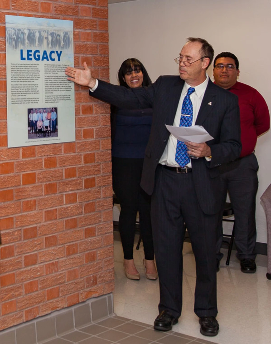 CALES Dean Shane Burgess Reading Sign