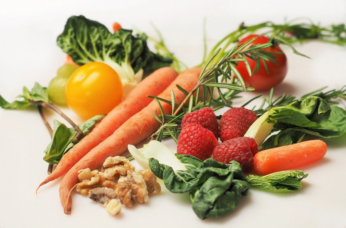 assorted fresh fruits and vegetables